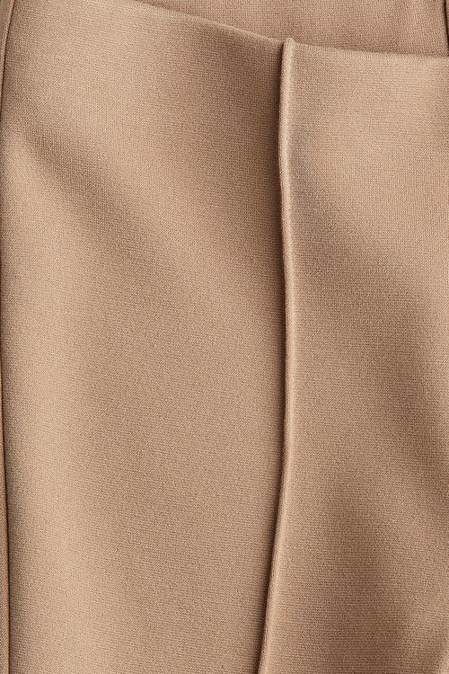 Flared ponte di roma leggings - dark beige