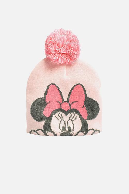 Minnie baby 2 piece beanie & mitten set - pink