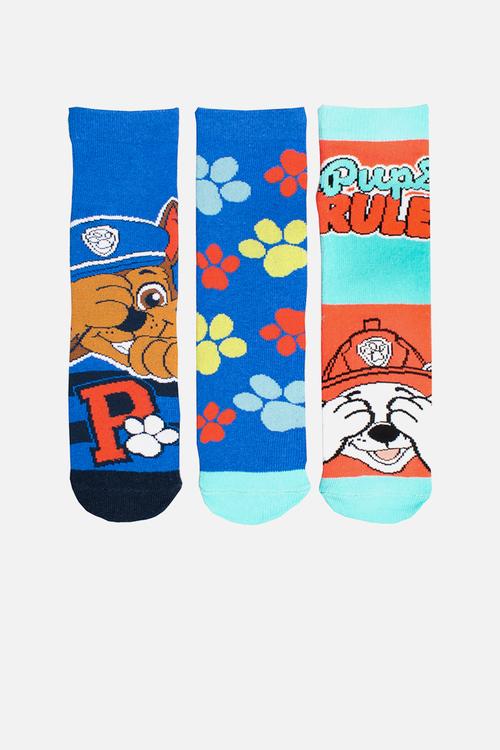 Paw patrol 3pk anklet socks - blue