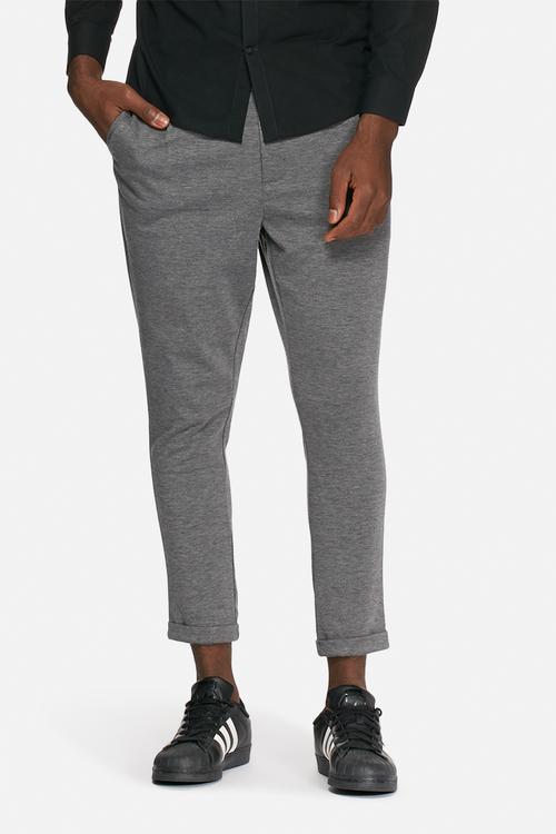 Solid cropped chino