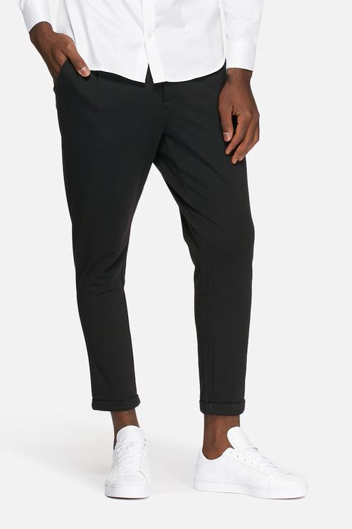 Solid cropped chino