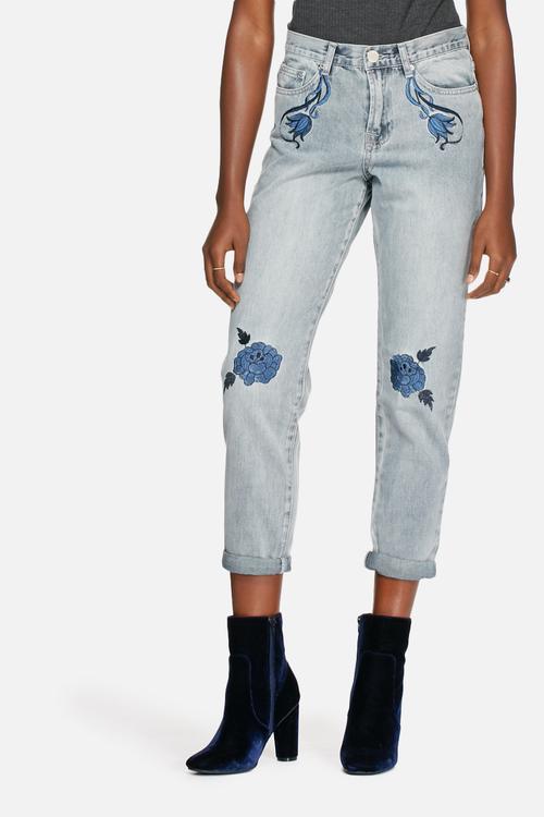 Embroidered jeans