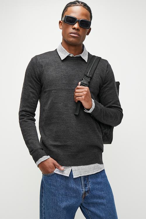 Knitwear - Dark Charcoal Marl