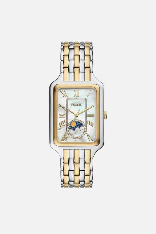 Raquel sun moon multifunction watch - silver