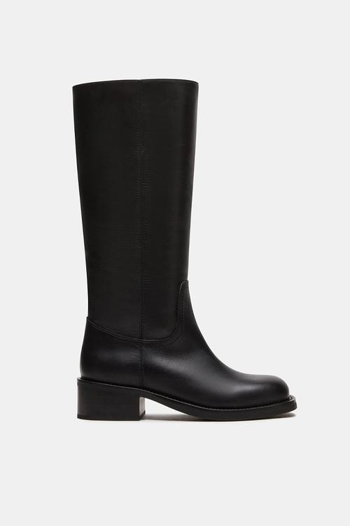 Riggs Riding Boot - Black leather