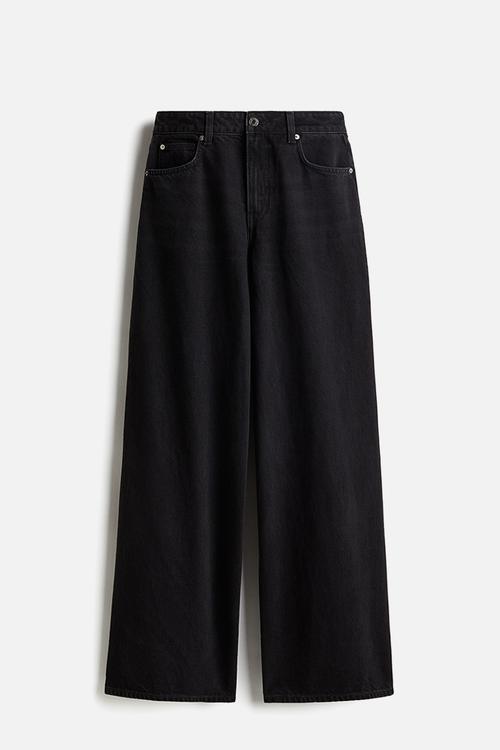Wide jeans - black