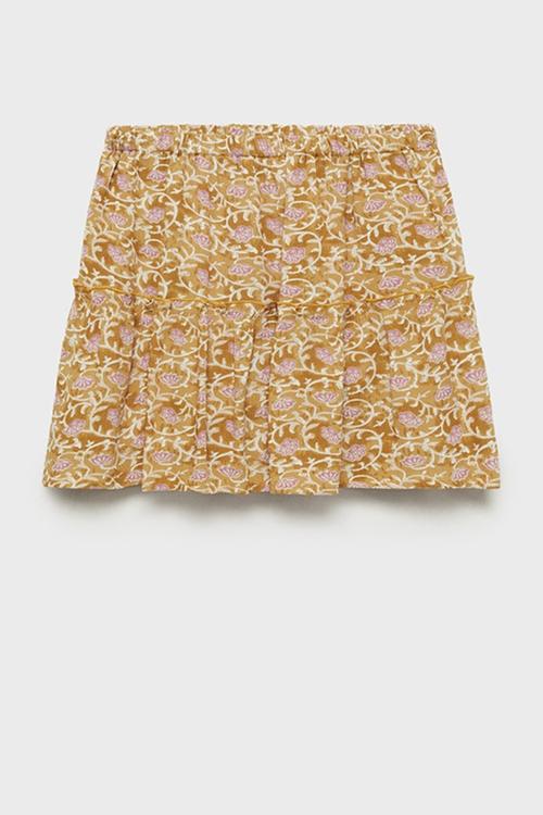 Skirt lourdes - dark yellow