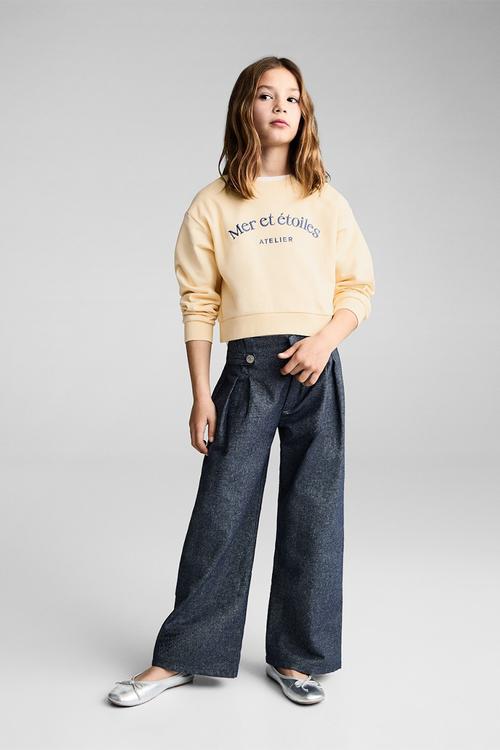 Sweatshirt etoiles - medium yellow
