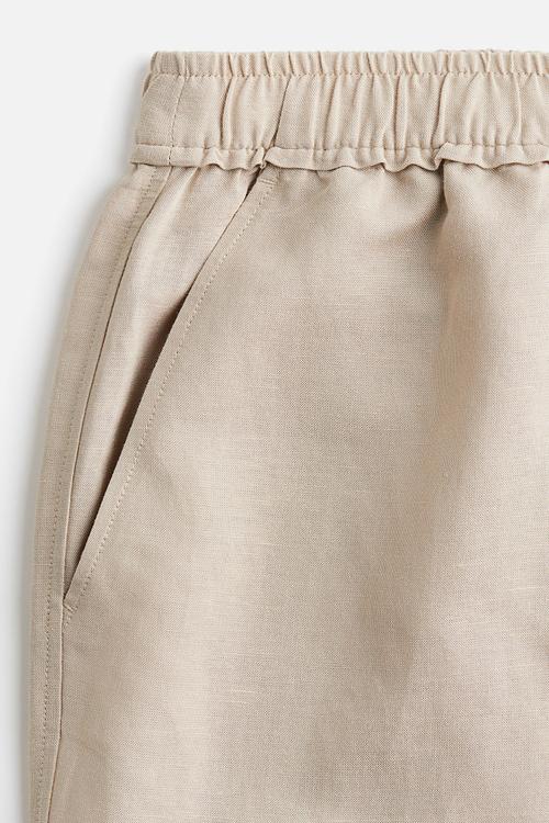 Ankle-length trousers -  light beige