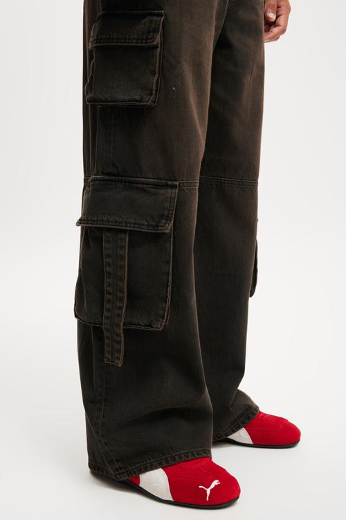 Super Baggy Jean - Cargo Amber Black