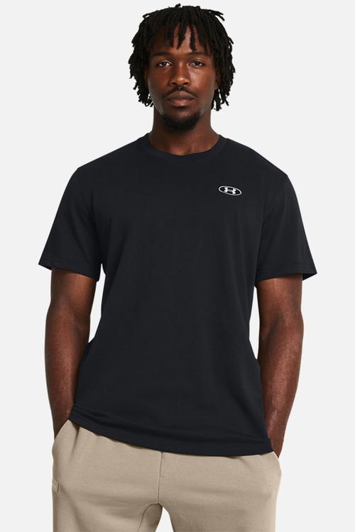 UA Heavyweight Left Chest Patch Tee - Black