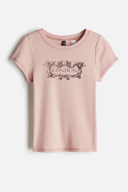Printed T-shirt - apricot/the british museum