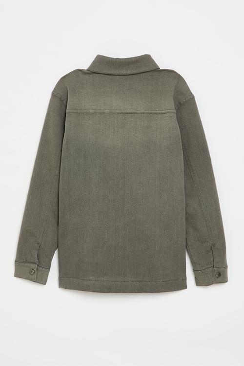Boys mpho denim shacket - grey