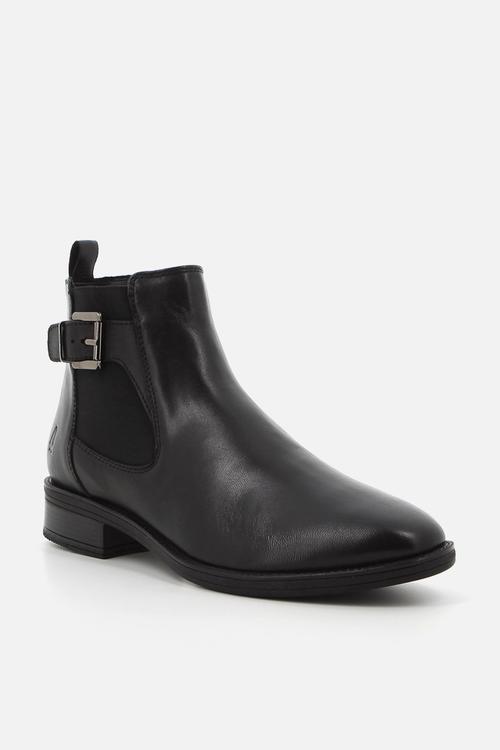 Annika Ankle  - Black leather