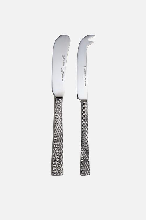 MW Diamonds Cheese & Pate Knife Set - Silver