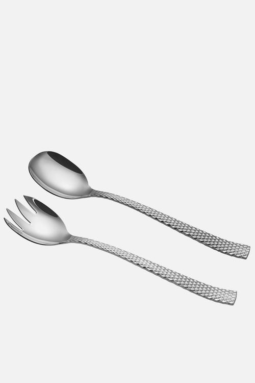 MW Diamonds Salad Server Set of 2 - Silver