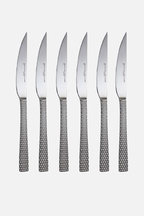 MW Diamonds Steak Knife Set of 6 - Silver