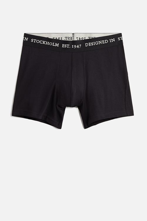 3-pack mid trunks with lycra® - black