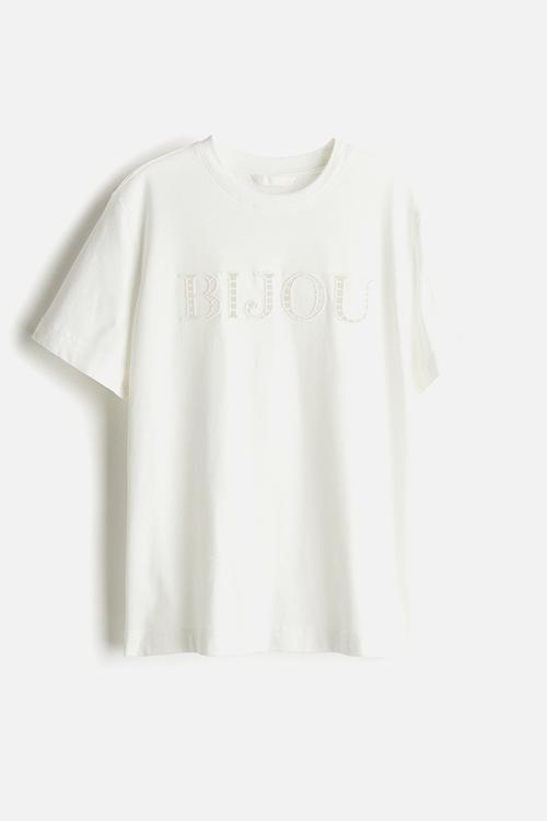T-shirt - white bijou