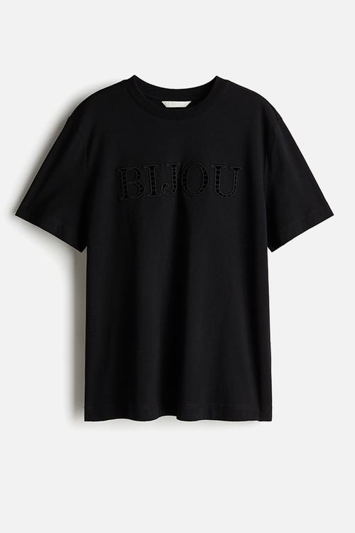 T-shirt - black bijou