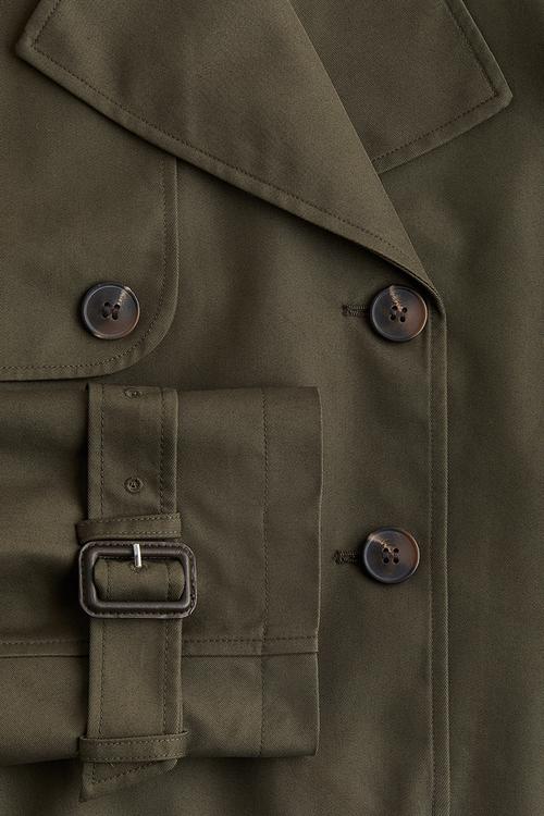 Trench-look jacket - dark khaki green