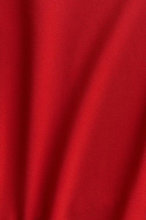Scoop-neck top - red