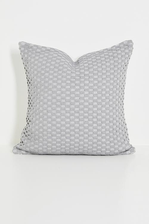 Zuri embroidered cushion cover - Grey