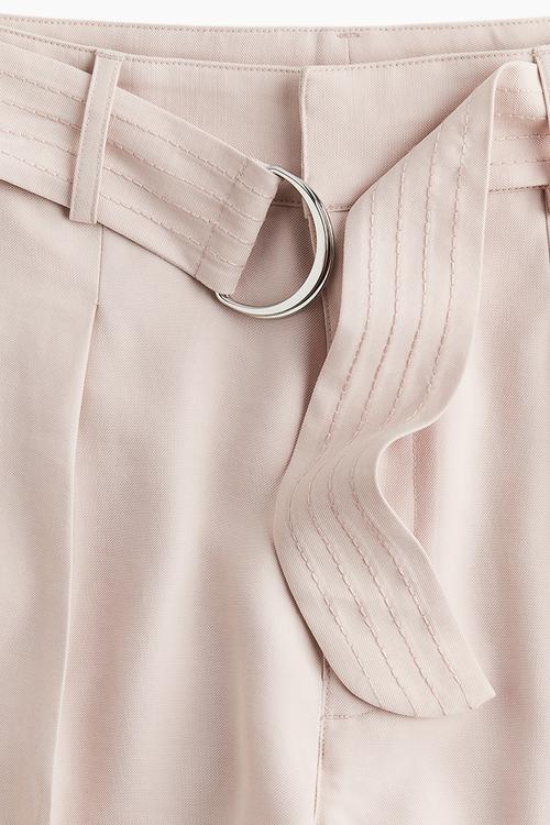Belted trousers - powder pink