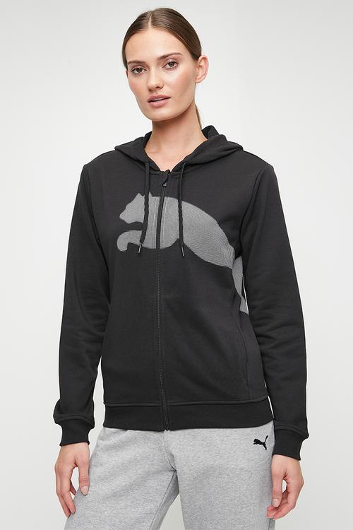 W Tad Big Logo Ft Hoodie - Puma Black