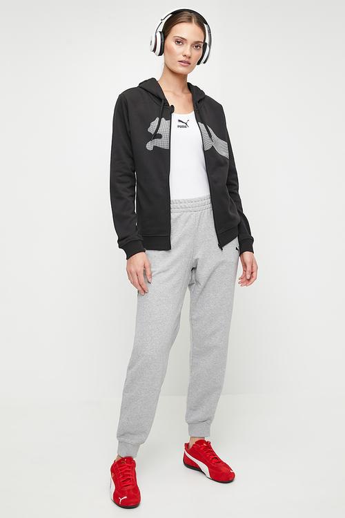 W Tad Big Logo Ft Hoodie - Puma Black