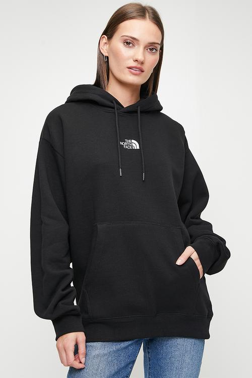 W Essential Oversize Hoodie - Black