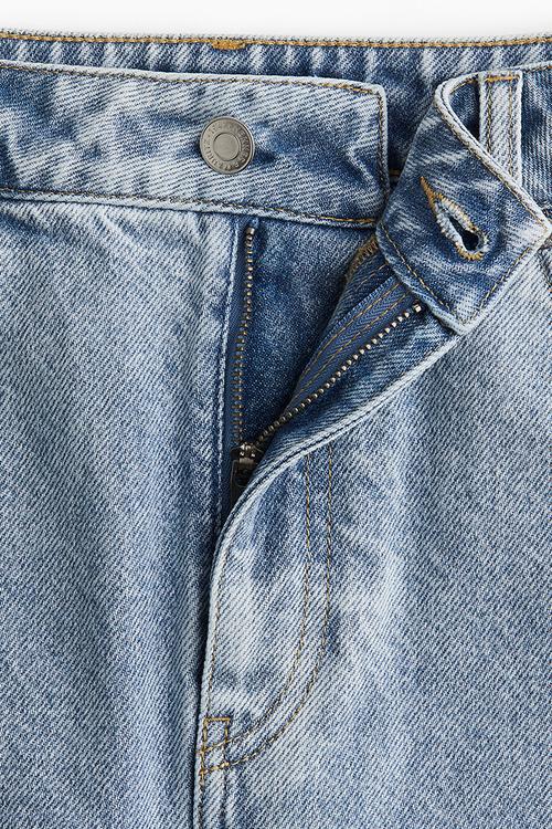 Knee-length denim skirt - light denim blue 