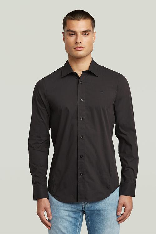 Uniform slim shirt l\s - black