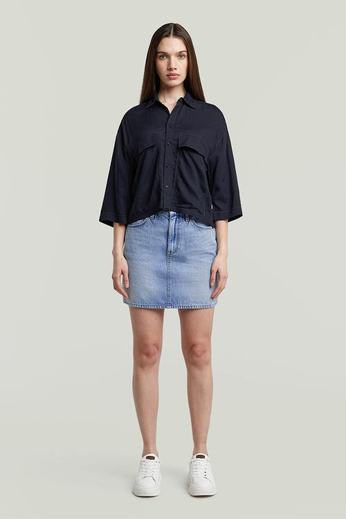 Viktoria Short Skirt Clean Edge Wmn - Sun Faded Blue Cape