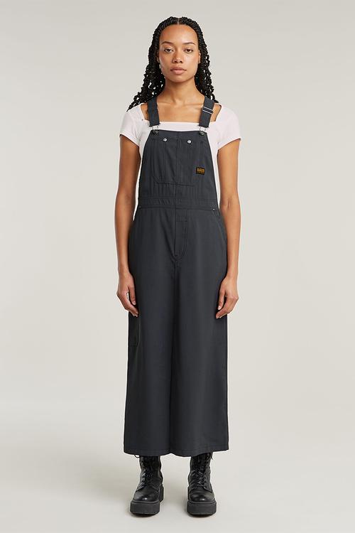 Dungaree Dress s\l Wmn - Petrol