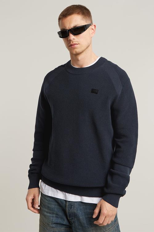 Detailed r knit - legion blue