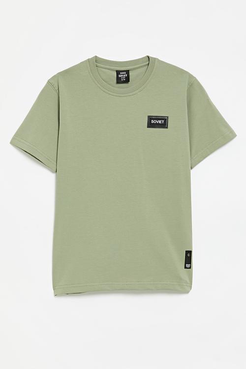 Boys Short Sleeve Crew Neck Tee - Light Sage