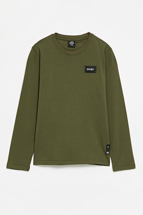 Boys Long Sleeve Crew Neck Tee - Olive