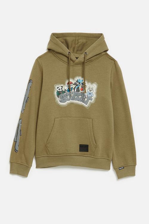 Boys Animation Hoody - Taupe