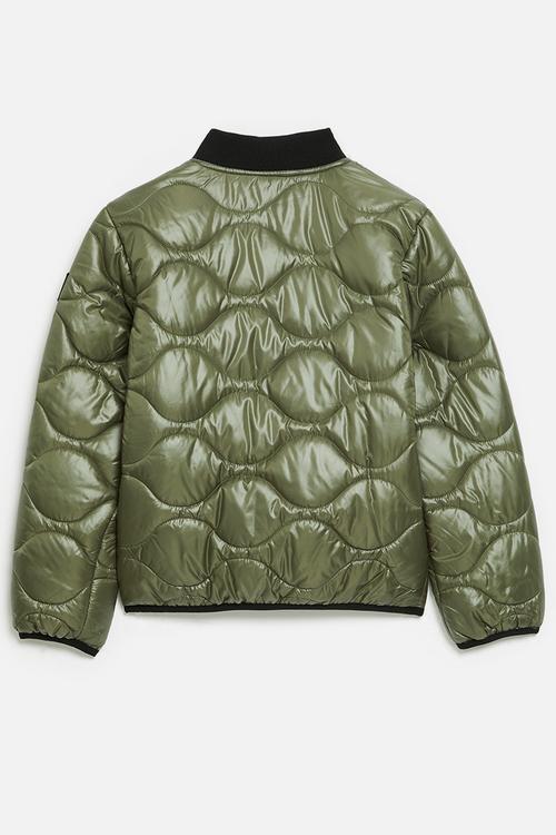 Boys Quilted Fashion Jacket - Olive