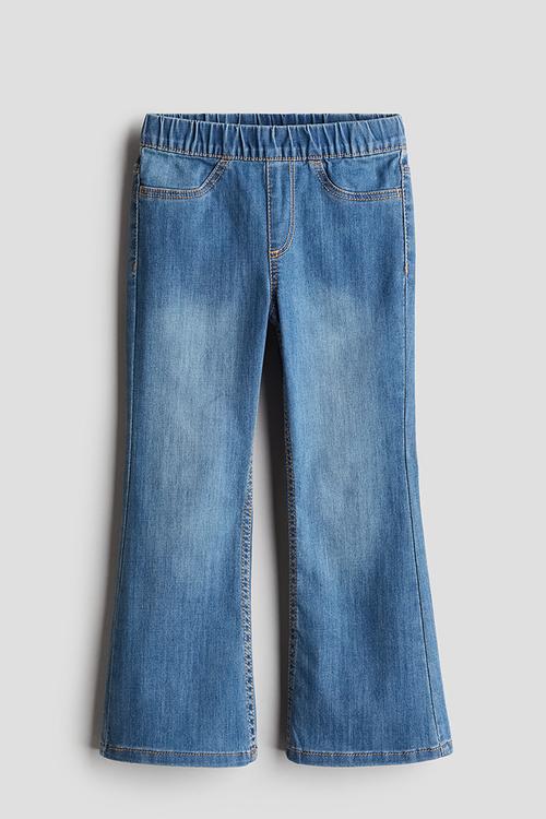 Superstretch flared leg jeans - denim blue