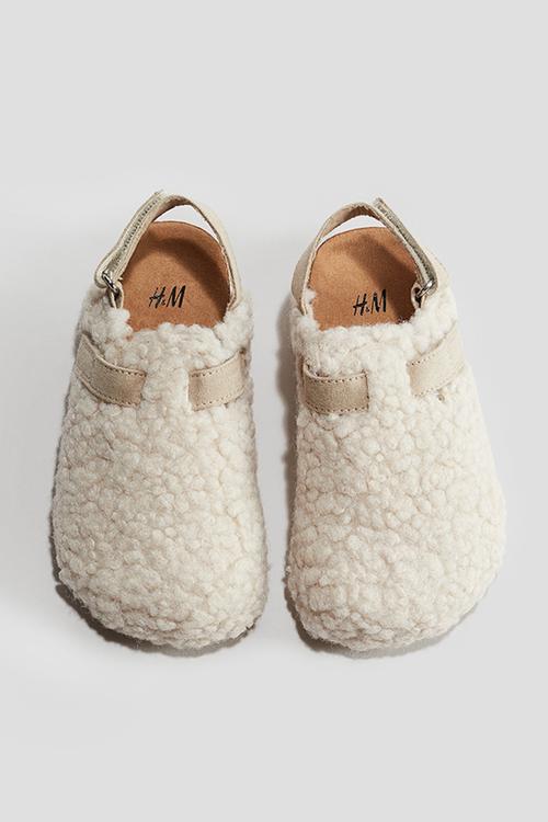 Teddy slippers - cream