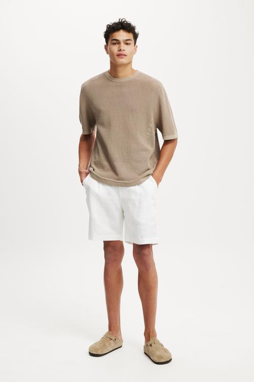 Knit Tee - Warm Grey