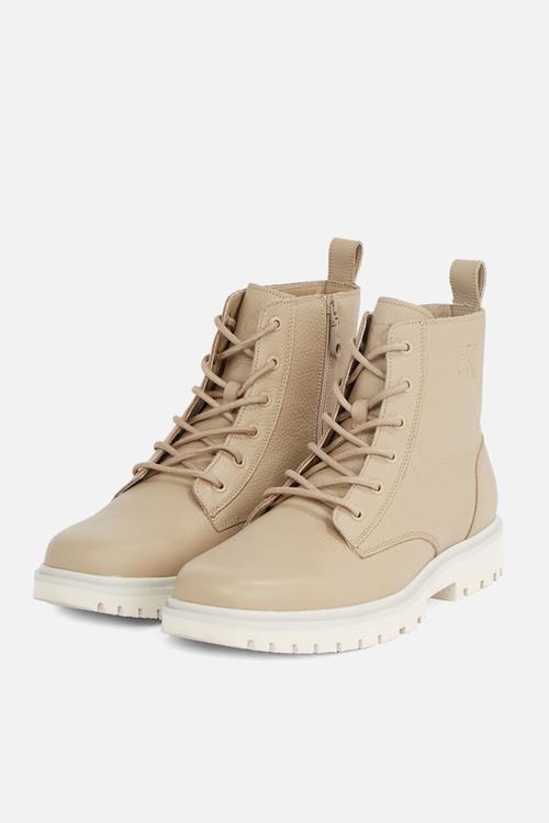 Eva Mid Lace-up Boot Tumbled - leather