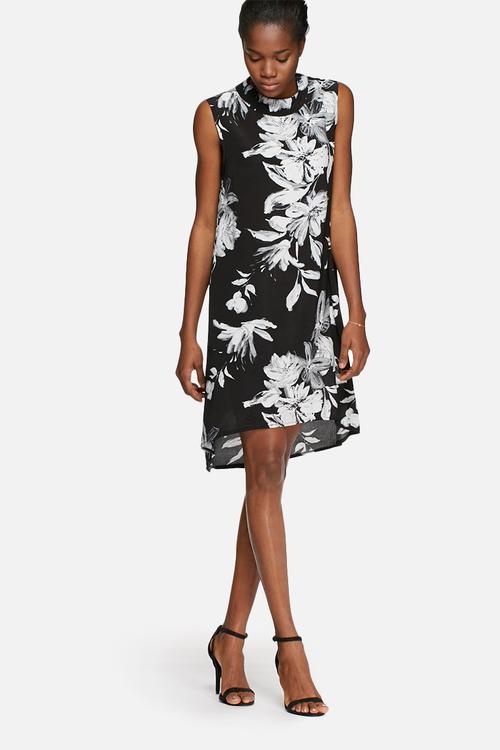 High neck midi dress
