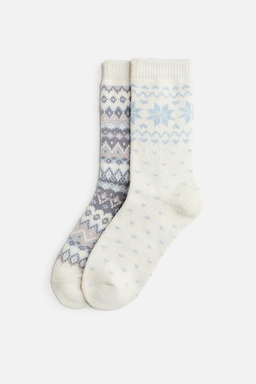 2-Pack socks - cream/patterned
