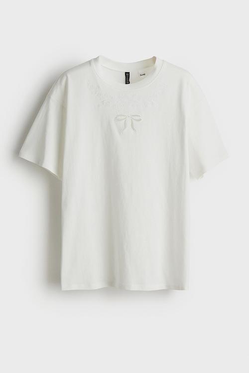 Oversized printed t-shirt - white