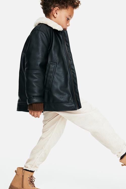 Cotton corduroy trousers - light beige