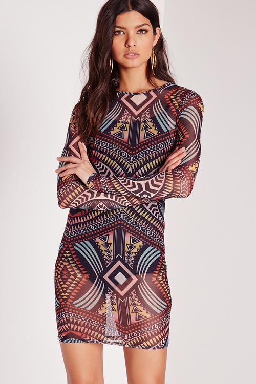 Mesh mini dress