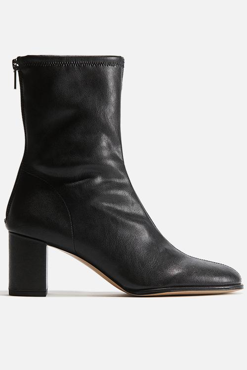 Ankle-high sock boots - black